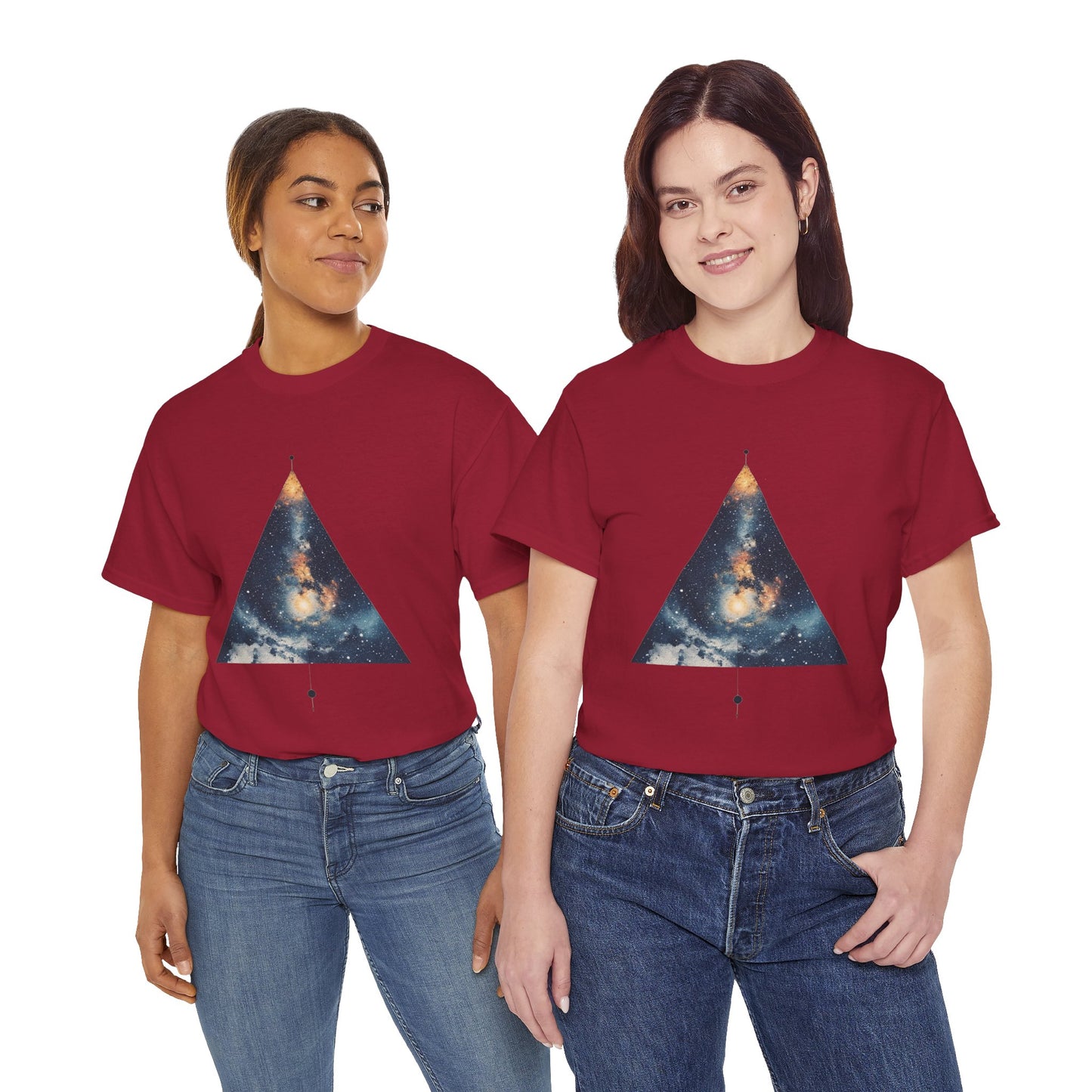 Triangle Nebula Graphic Space Art Tee Shirt *Multiple Colors*