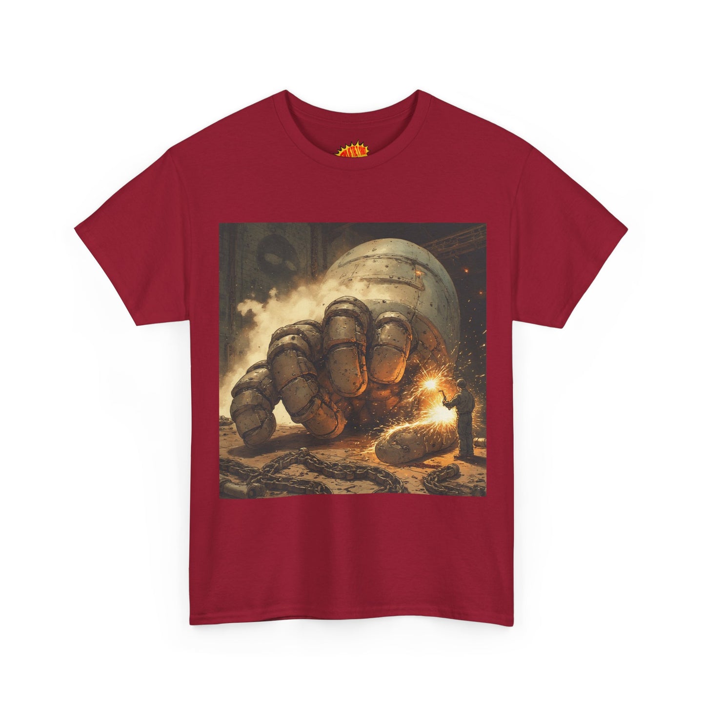 Anime Factory Welder w/Robot Mech Hand T-Shirt *Multiple Colors*