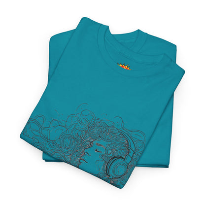 Line Drawing Portrait Graphic Musical Art Tee Shirt