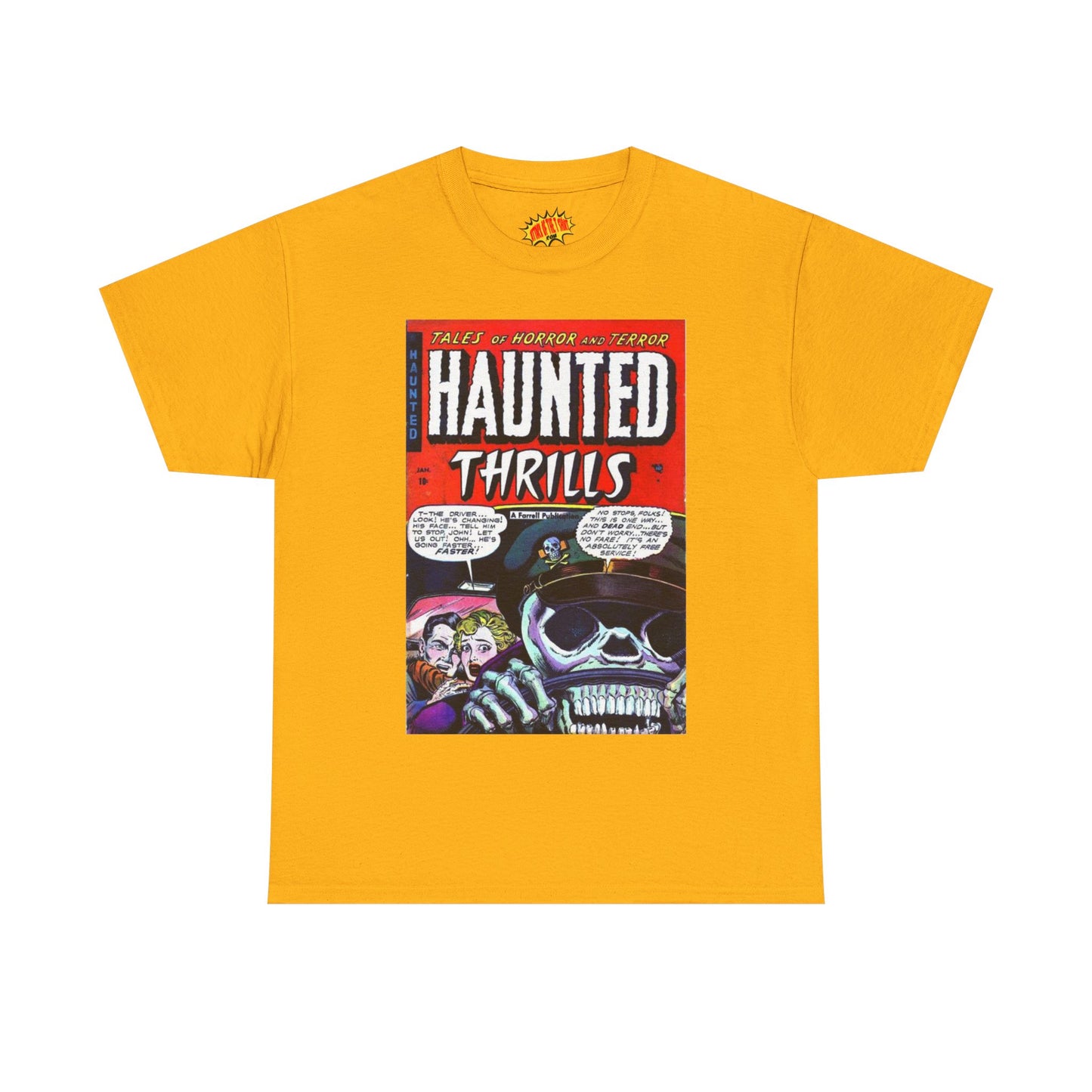 Haunted Thrills January Comic Tee Shirt *Multiple Colors*
