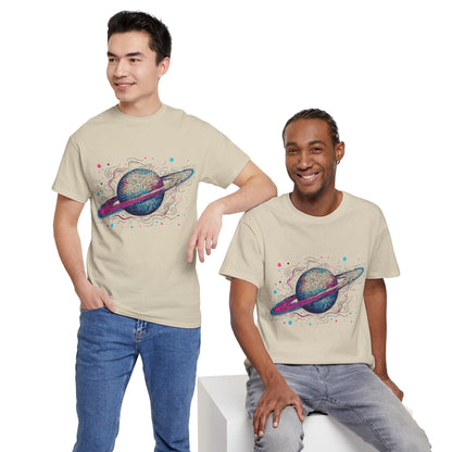 Ringed Planet Space Art Graphic Tee Shirt