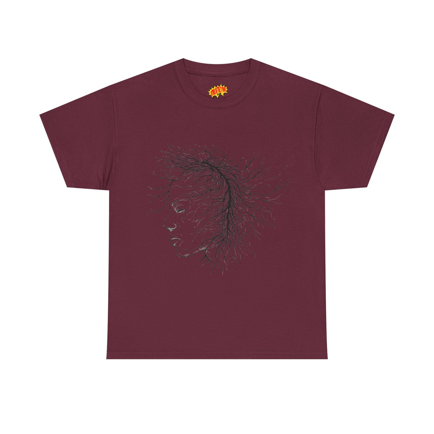 Capillary Face Line Drawing Graphic Art Tee Shirt *Multiple Colors*