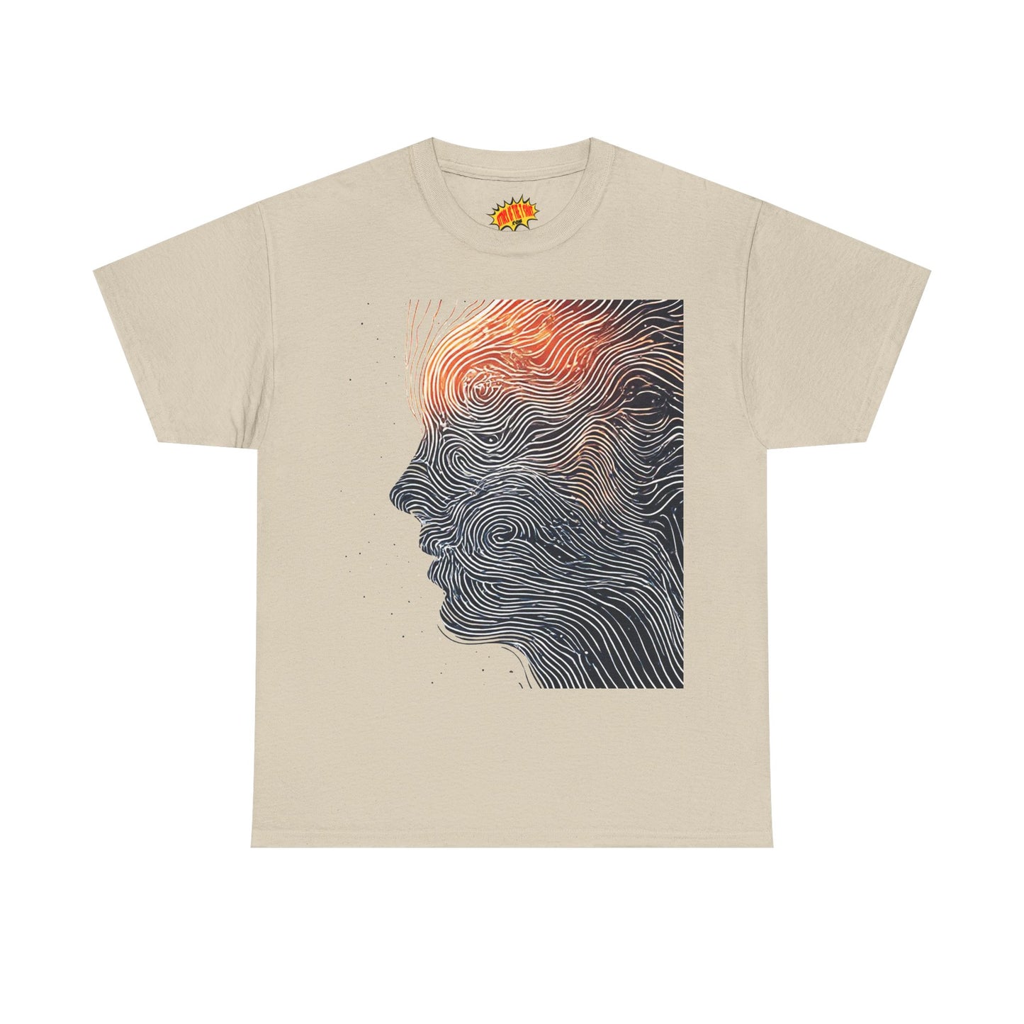 Line Drawing Face Graphic Art Tee Shirt *Multiple Colors*