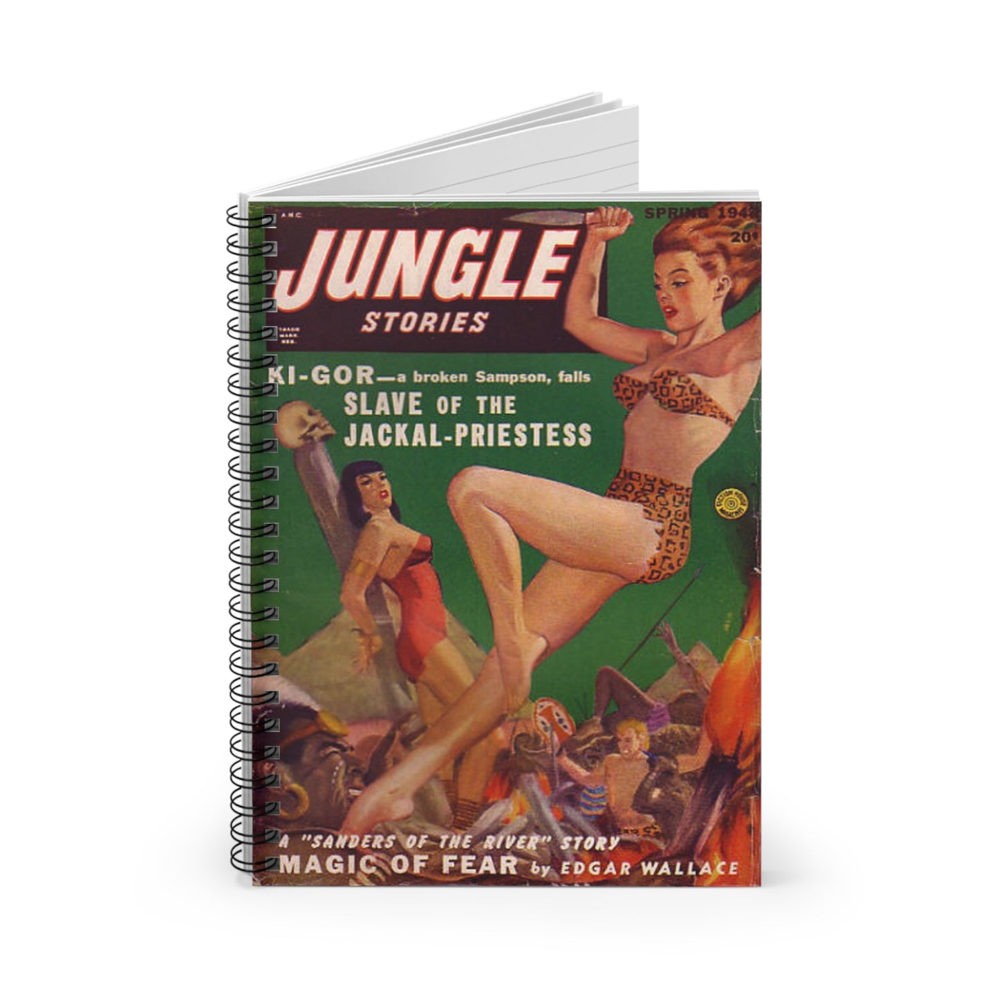 Jungle Stories Spring Comic Book Cover Notebook