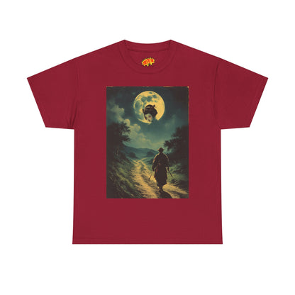 Travelling Samurai w/Moon Geisha Woman T-Shirt