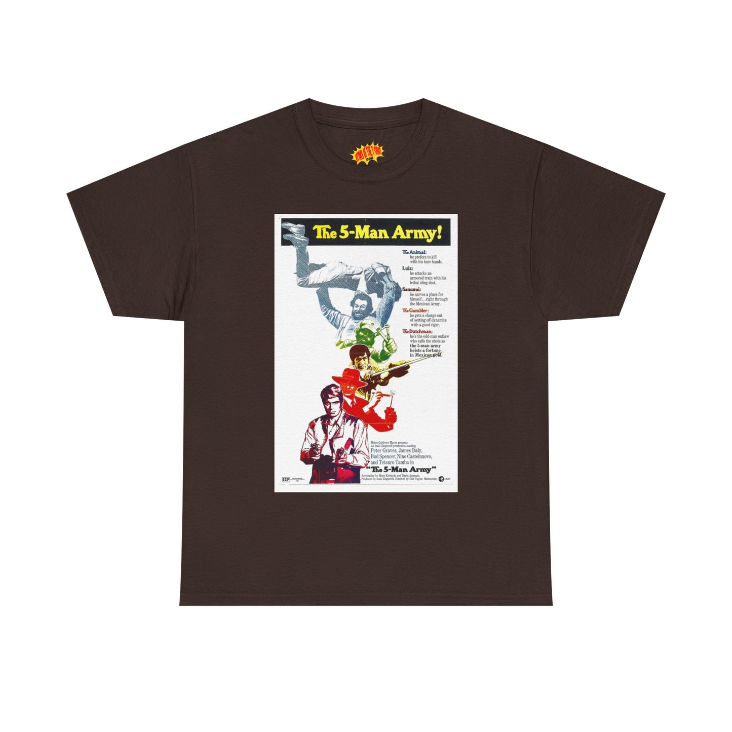The 5 Man Army Movie Poster T-Shirt *Multiple Colors*