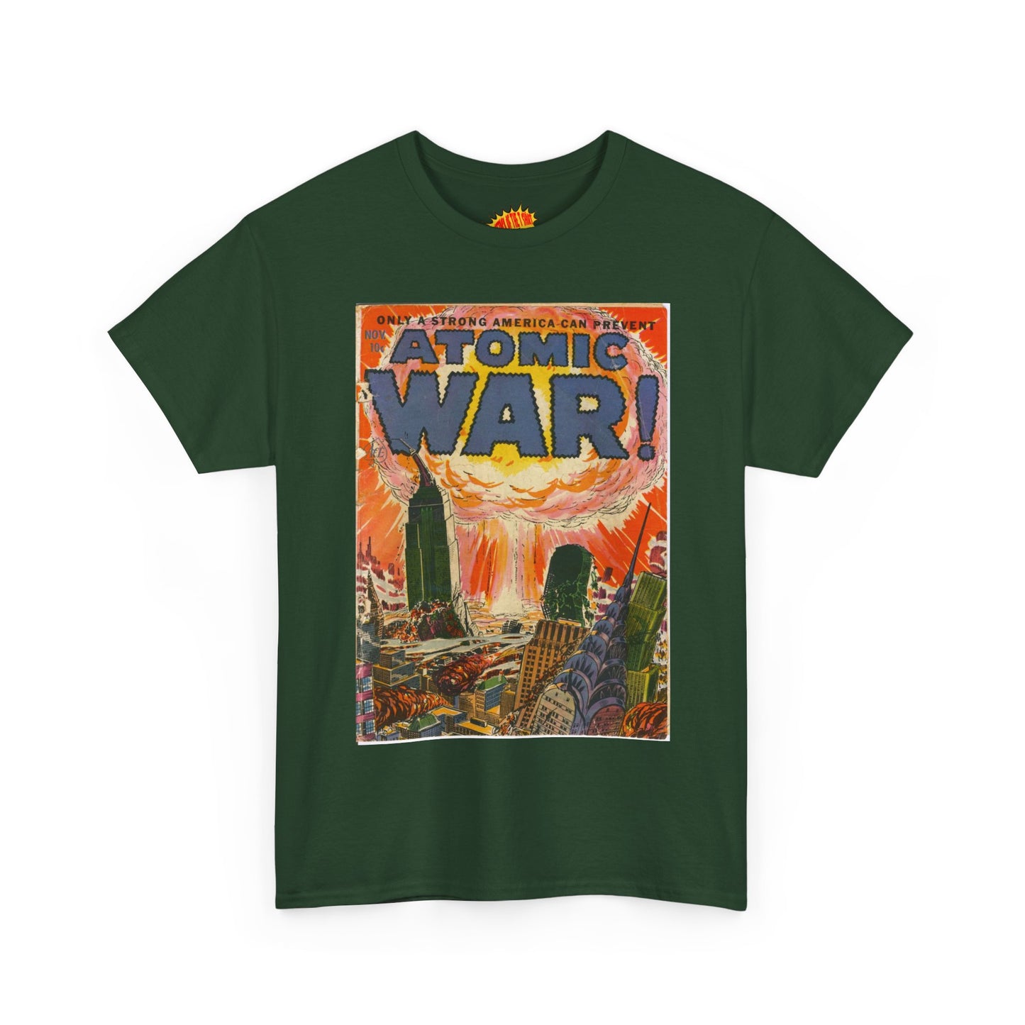 Atomic War Nov. Comic Tee Shirt *Multiple Colors*