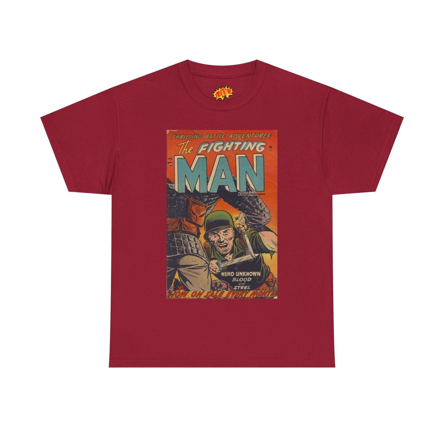 The Fighting Man February Comic Tee Shirt *Multiple Colors*