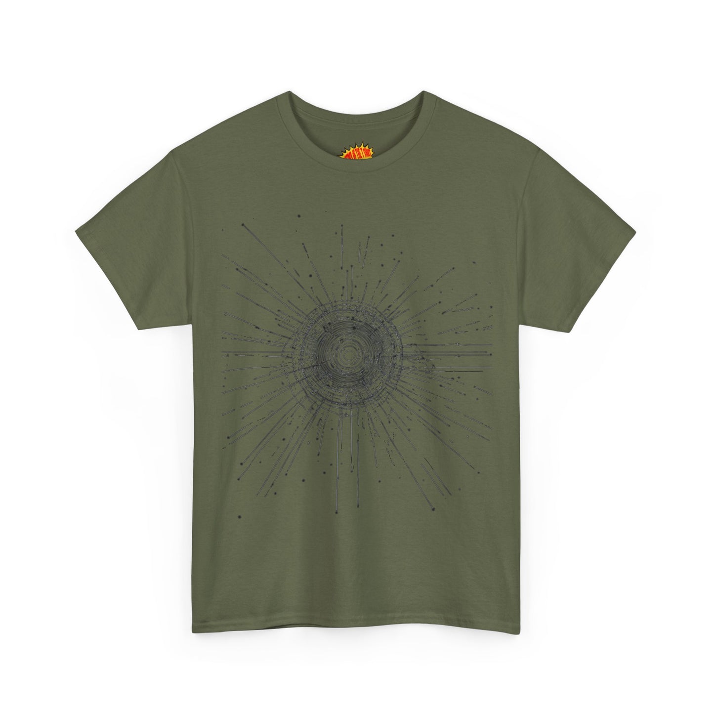 Circle Line Drawing Graphic Art Tee Shirt *Multiple Colors*