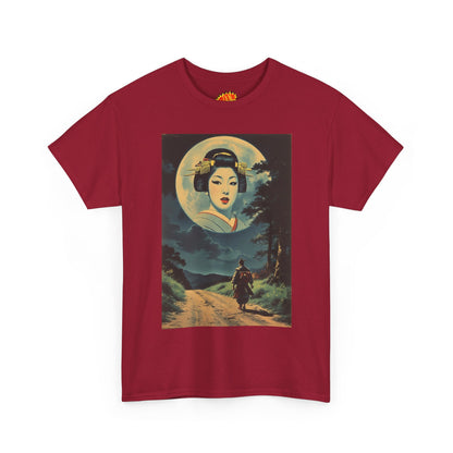 Night Traveller w/Full Moon Geisha Woman T-Shirt
