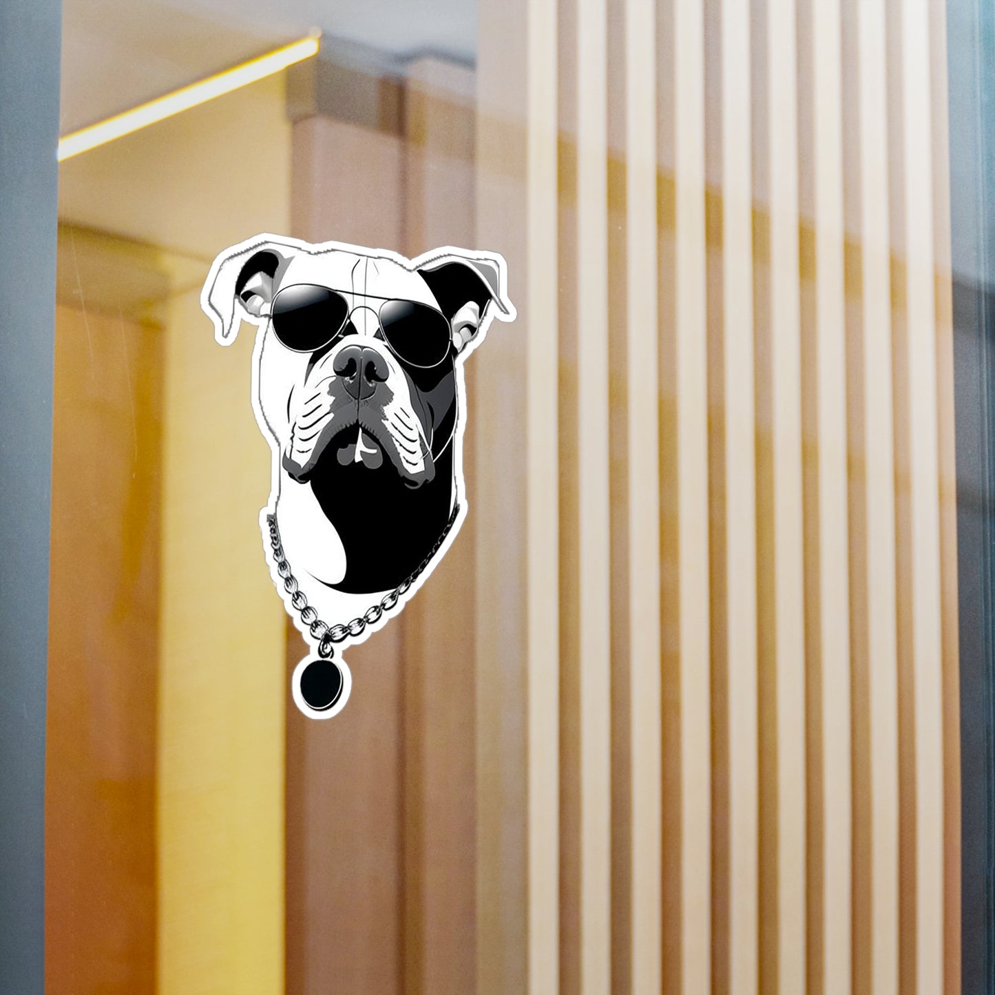 Dog with Sunglasses Durable Vinyl Decal Sticker