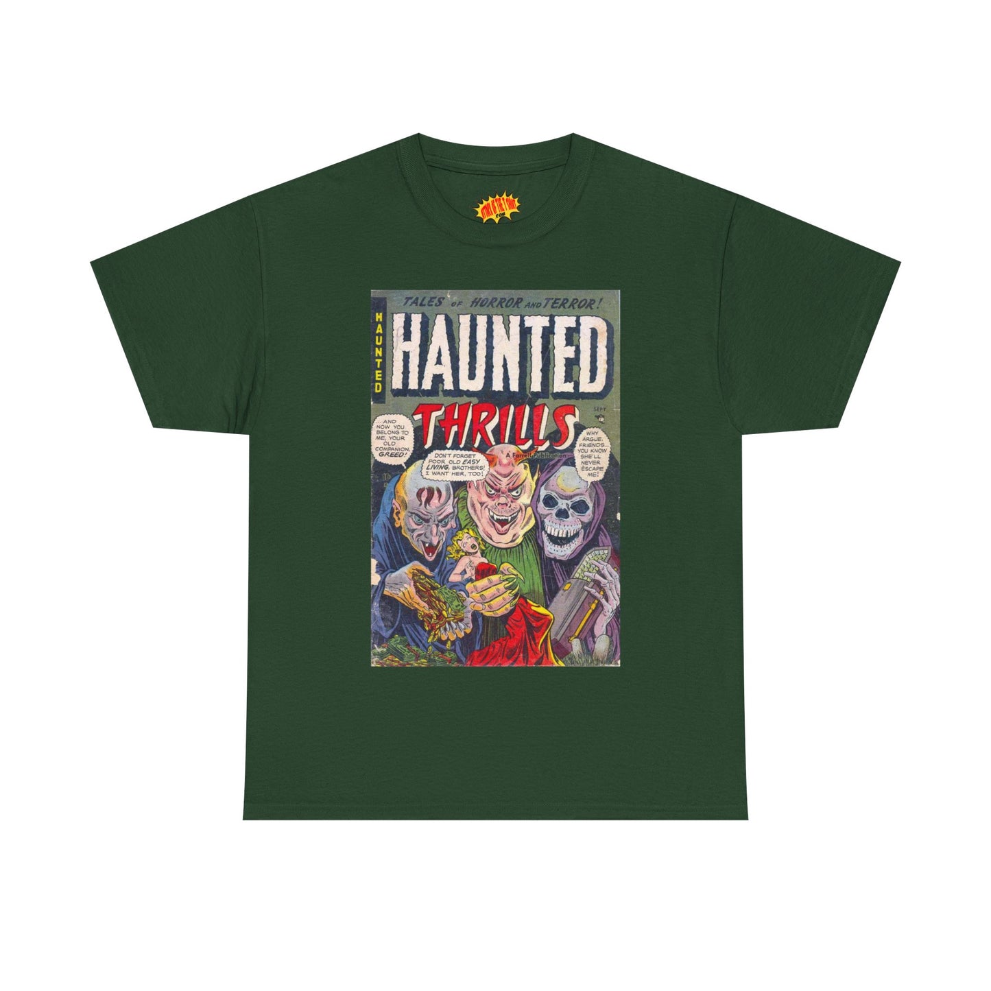 Haunted Thrills September Comic Tee Shirt *Multiple Colors*