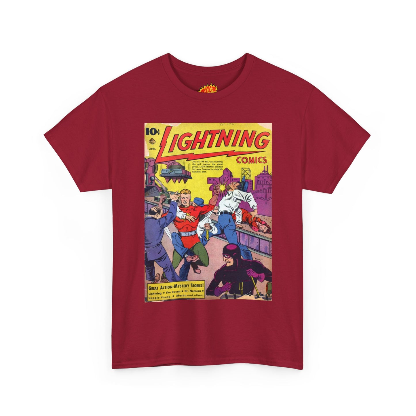 Lightning Comics April Comic Tee Shirt *Multiple Colors*