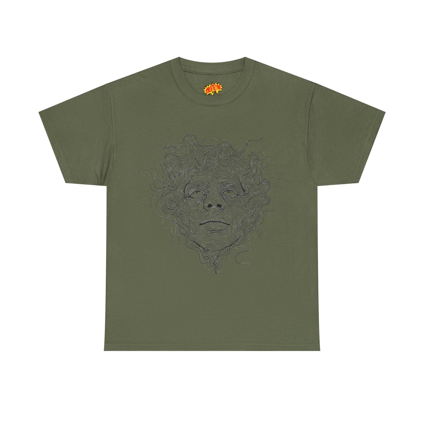 Human Face Line Drawing Graphic Art Tee Shirt *Multiple Colors*