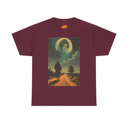 Walking Samurai w/Full Moon Woman T-Shirt