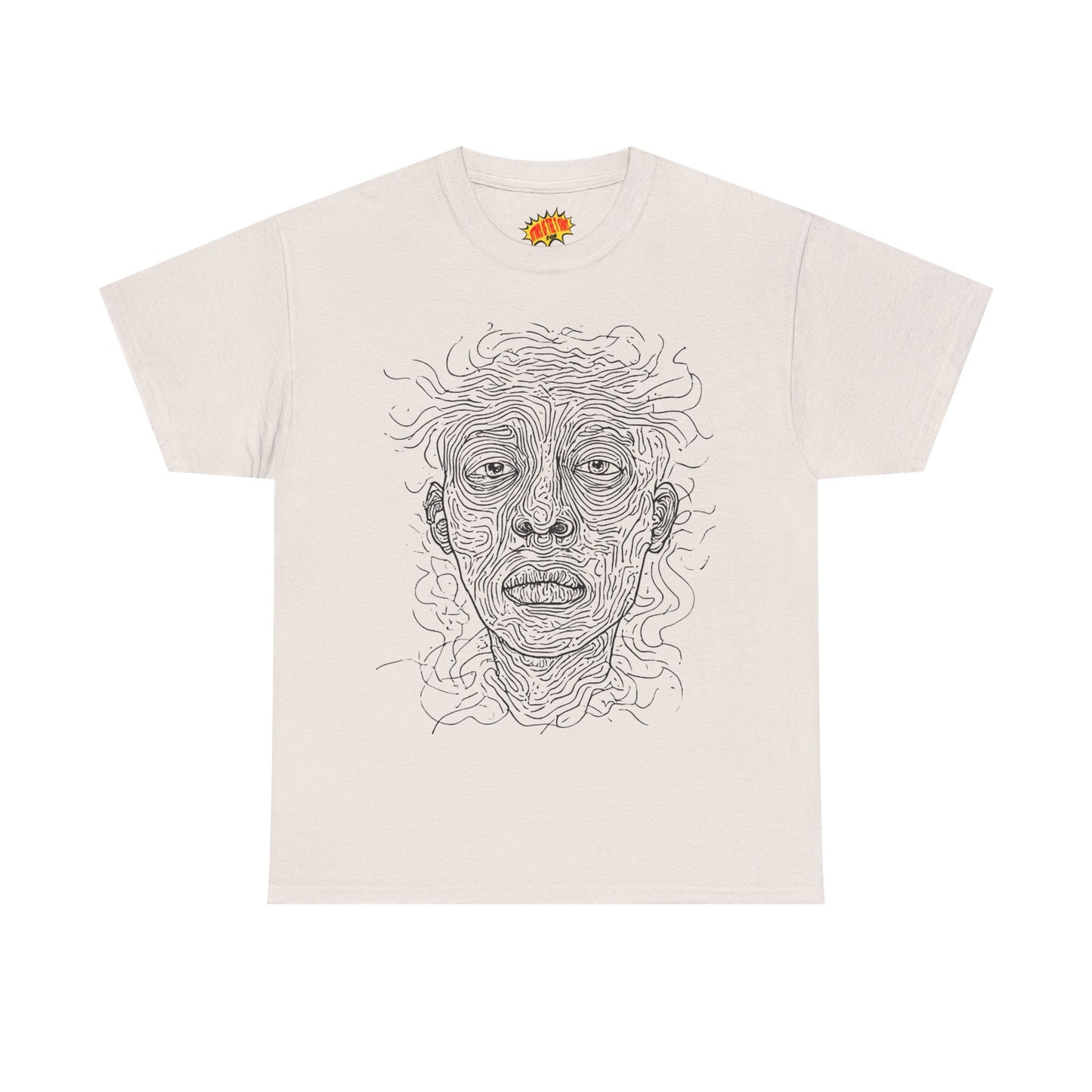 Graphic Line Art Portrait Tee Shirt *Multiple Colors*