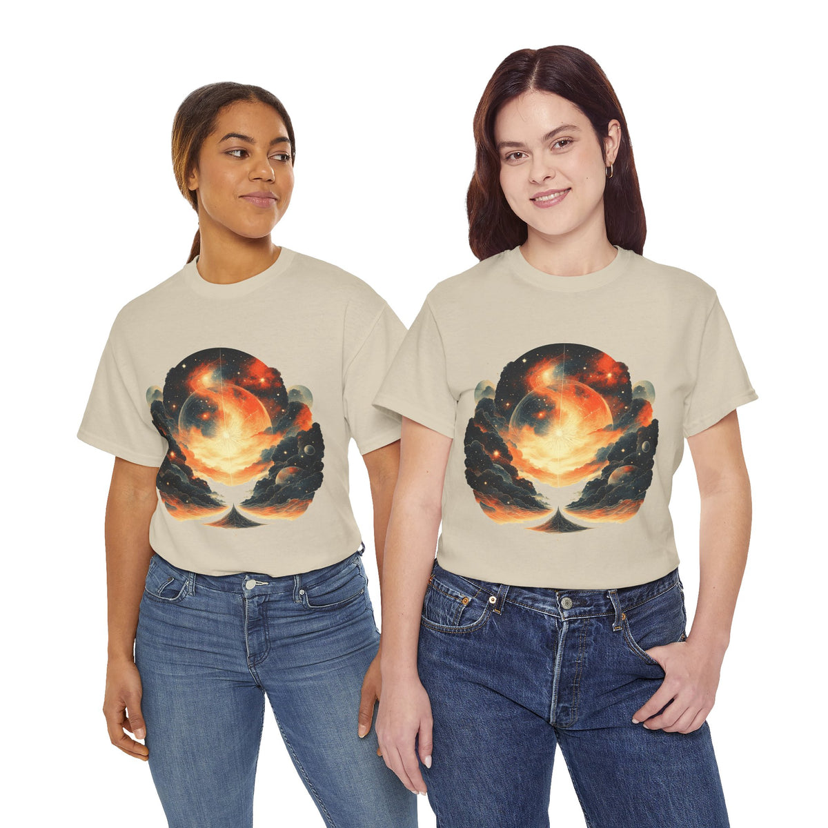 Moonscape w/Clouds Graphic Tee Shirt