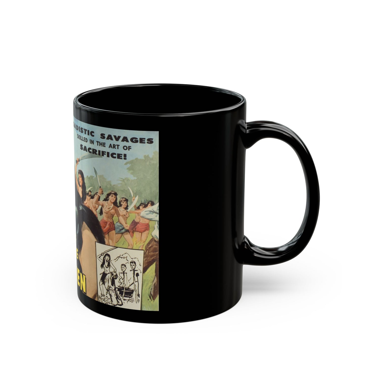 Attack of the Jungle Women Vintage Movie Poster Coffee Mug