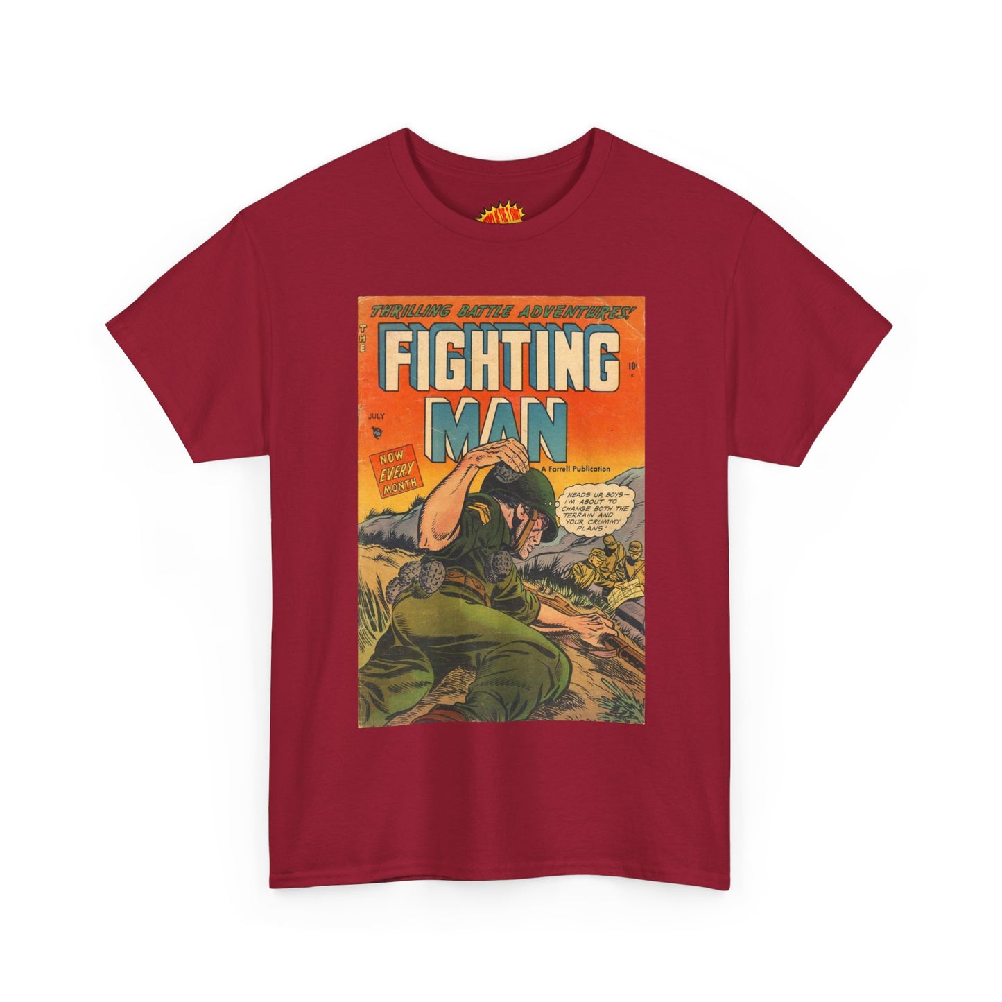 The Fighting Man July Comic Tee Shirt *Multiple Colors*