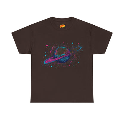 Ringed Planet Space Art Graphic Tee Shirt