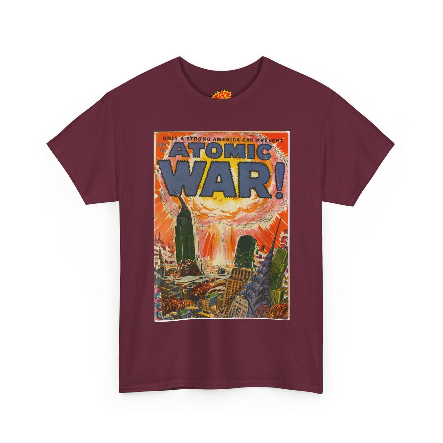 Atomic War Nov. Comic Tee Shirt *Multiple Colors*