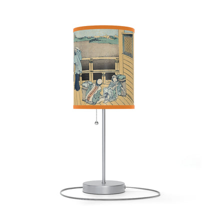 The Sazai Hall by Hokusai Japanese Lamp