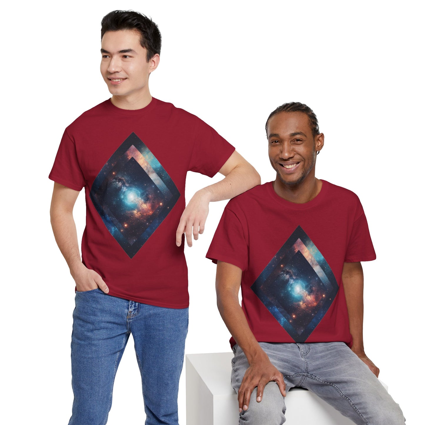 Diamond Galaxy Art Graphic Tee Shirt *Multiple Colors*