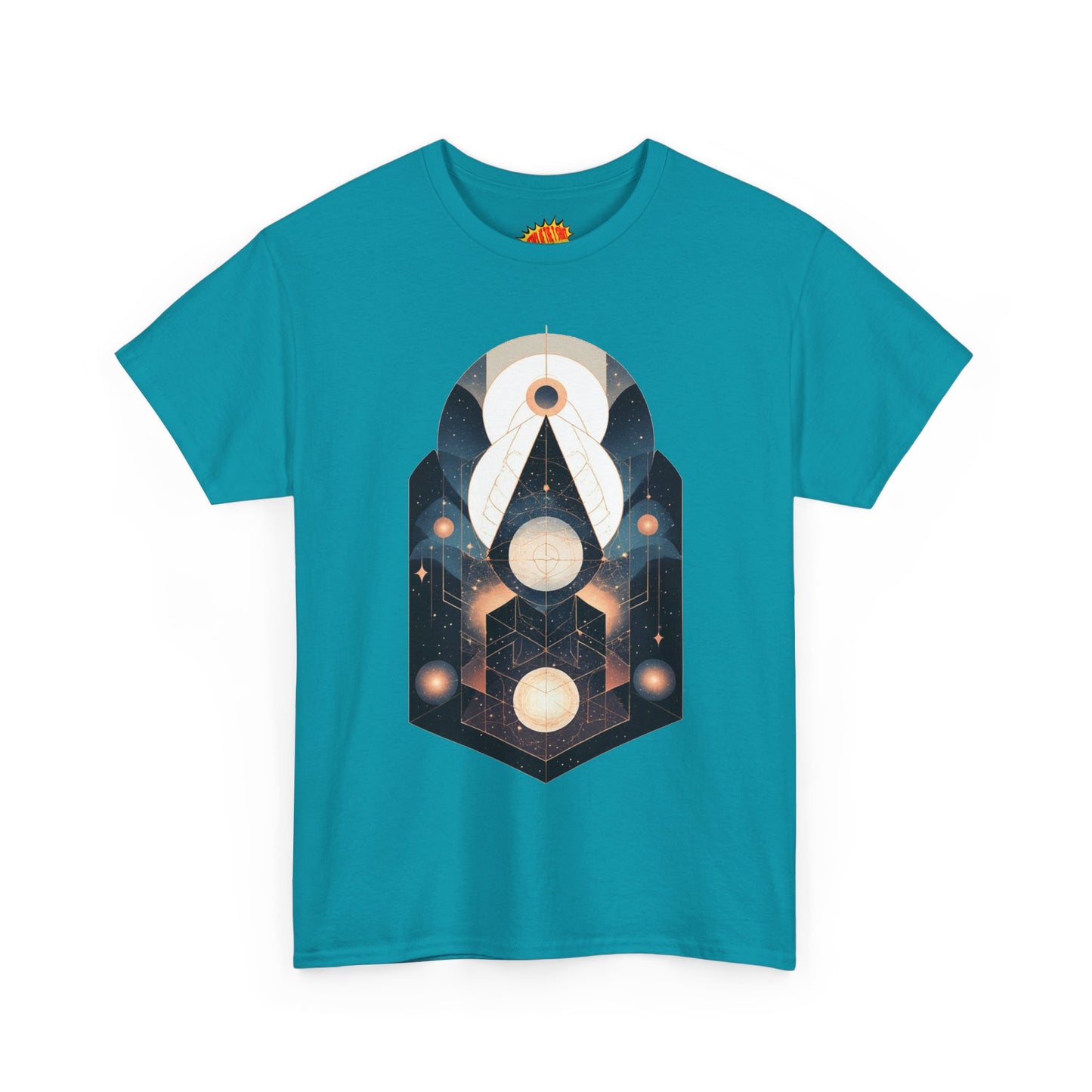 Geometric Space Art Pattern Graphic Tee Shirt *Multiple Colors*