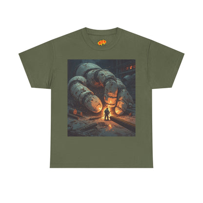 Anime Factory Welder w/Giant Robot Mech Hand T-Shirt