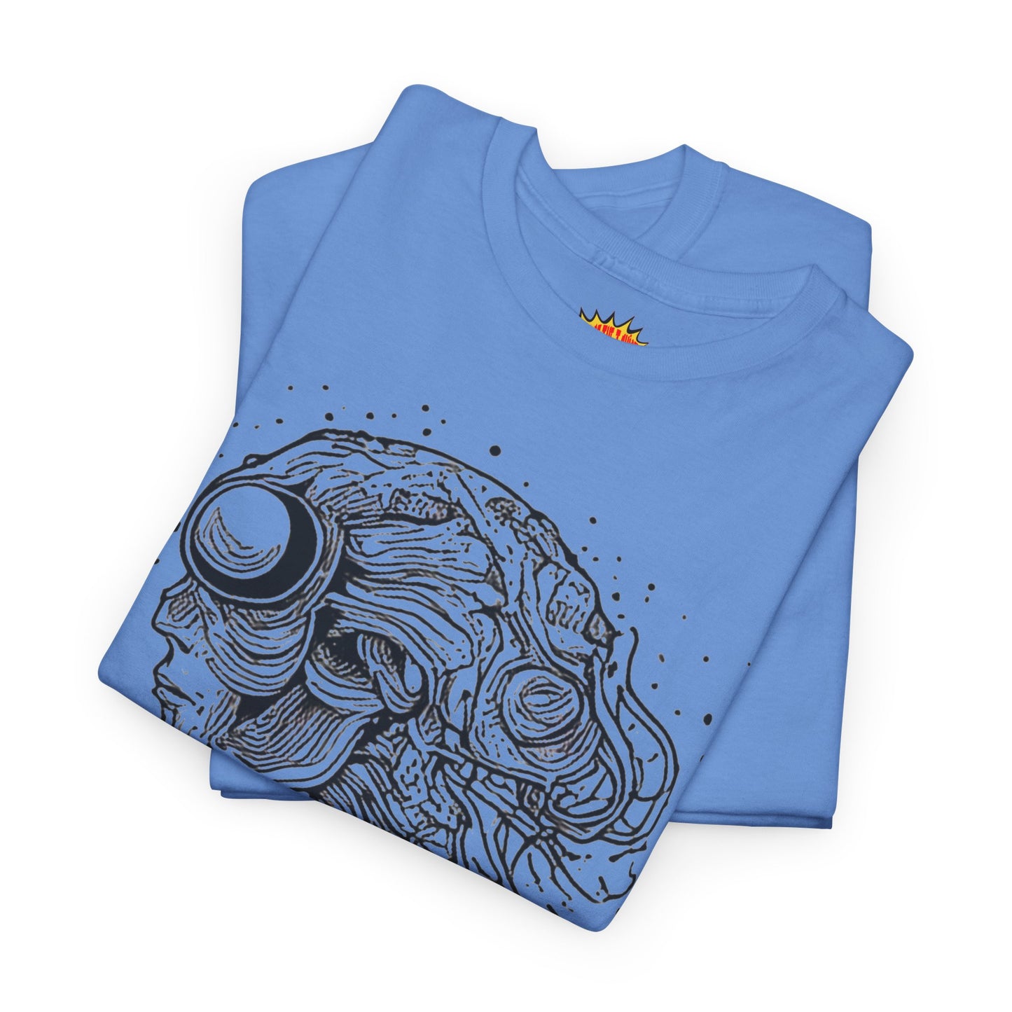 Humanoid Line Drawing Face Graphic Art Tee Shirt *Multiple Colors*