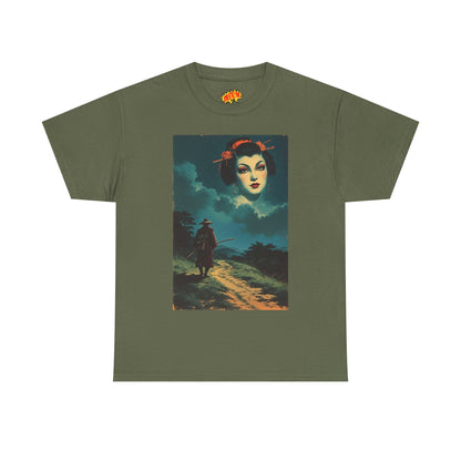 Walking Samurai w/Cloud Woman T-Shirt