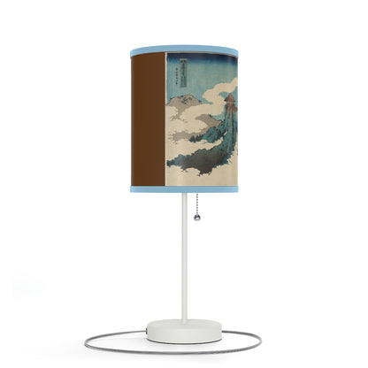 Hanging Cloud Bridge Japanese Woodcut Lamp