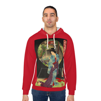 Oji Waterfall, Toyohara Chikanobu - Red Hoodie
