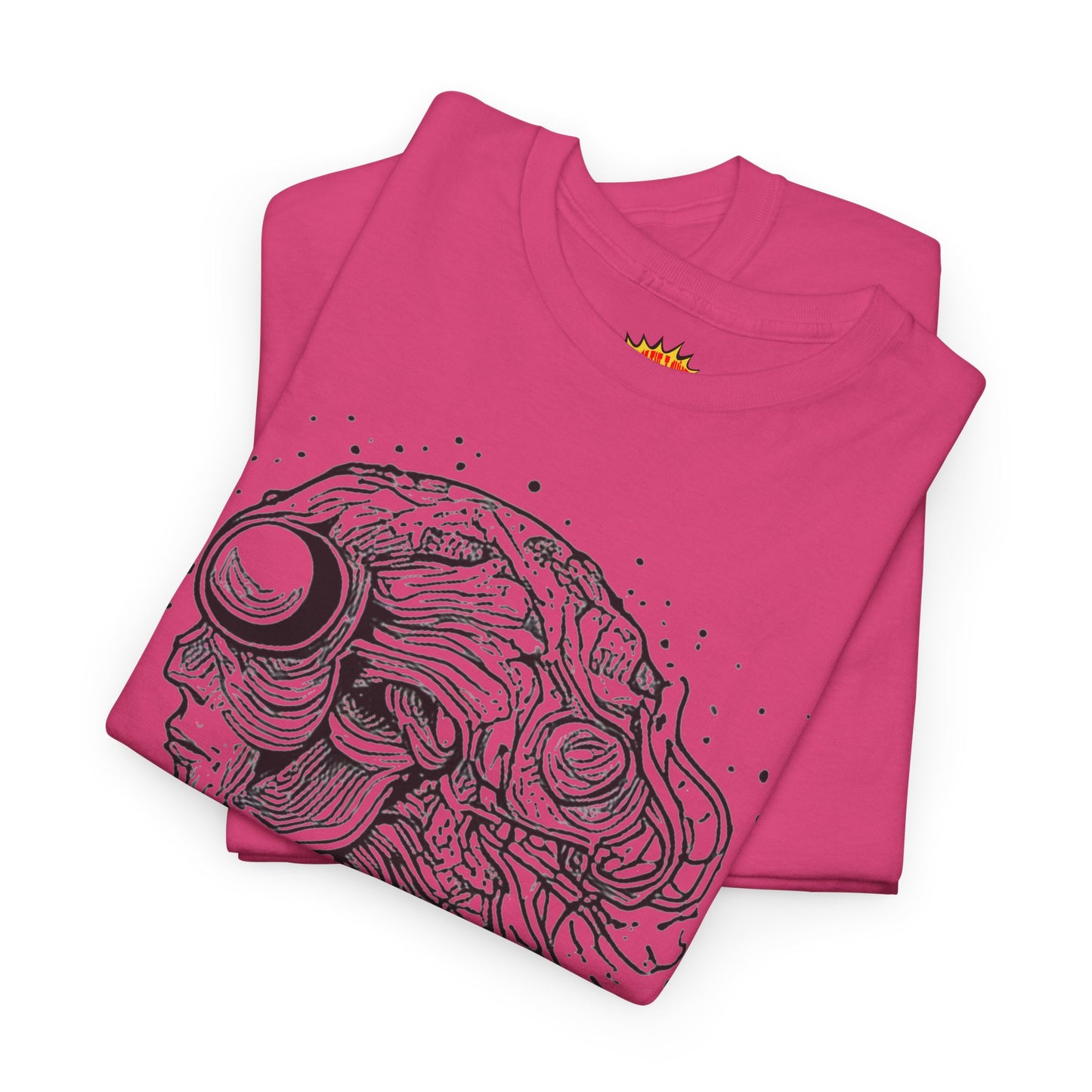 Humanoid Line Drawing Face Graphic Art Tee Shirt *Multiple Colors*