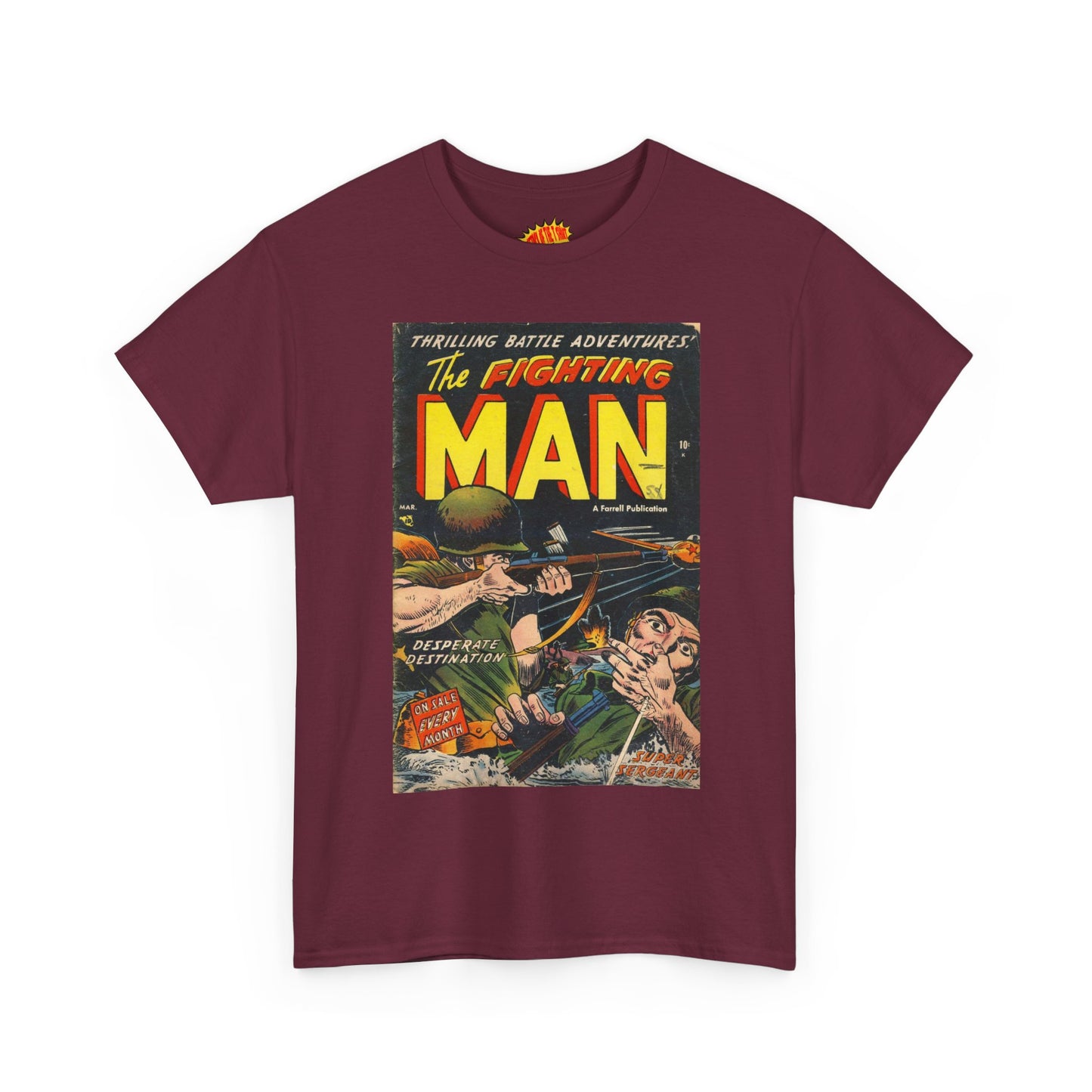 The Fighting Man March Comic Tee Shirt *Multiple Colors*