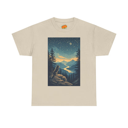 Mountain Wolf Starry Night T-Shirt