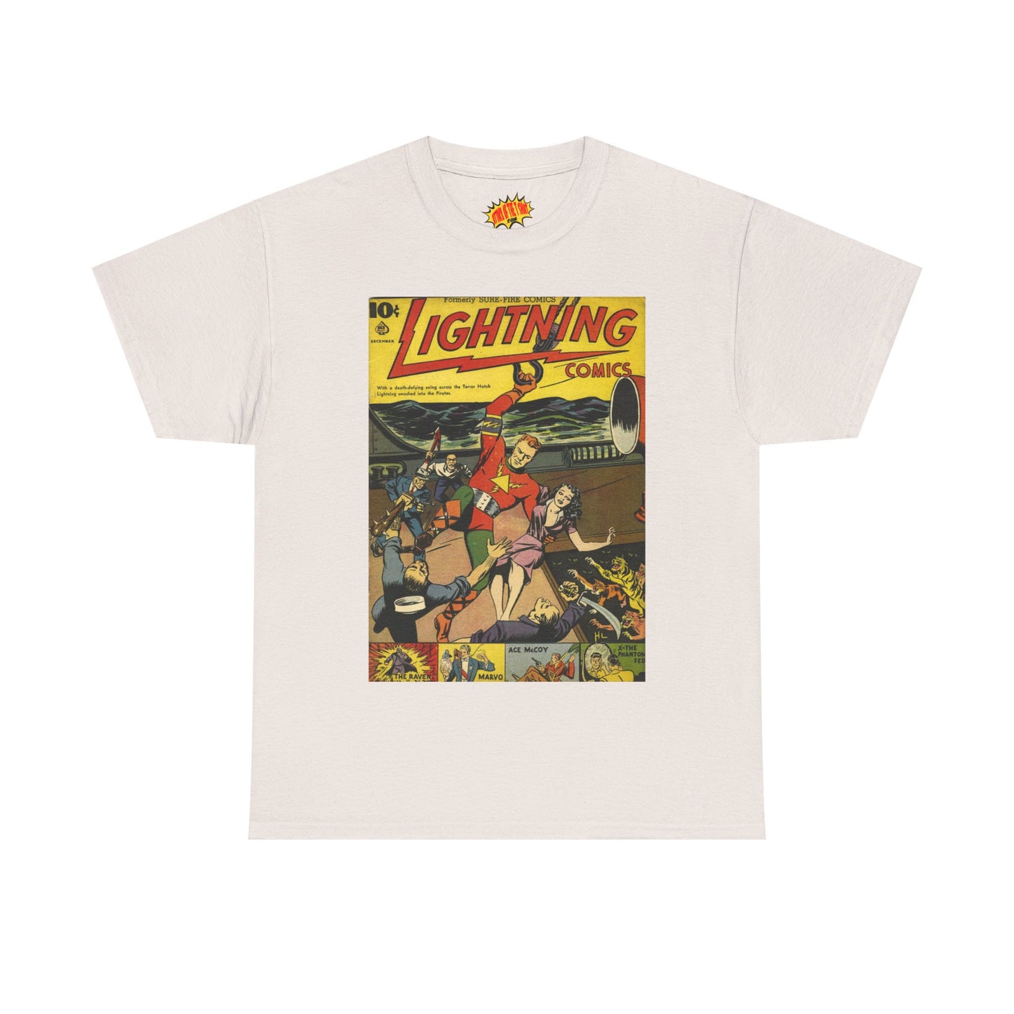 Lightning Comics December Comic Tee Shirt *Multiple Colors*