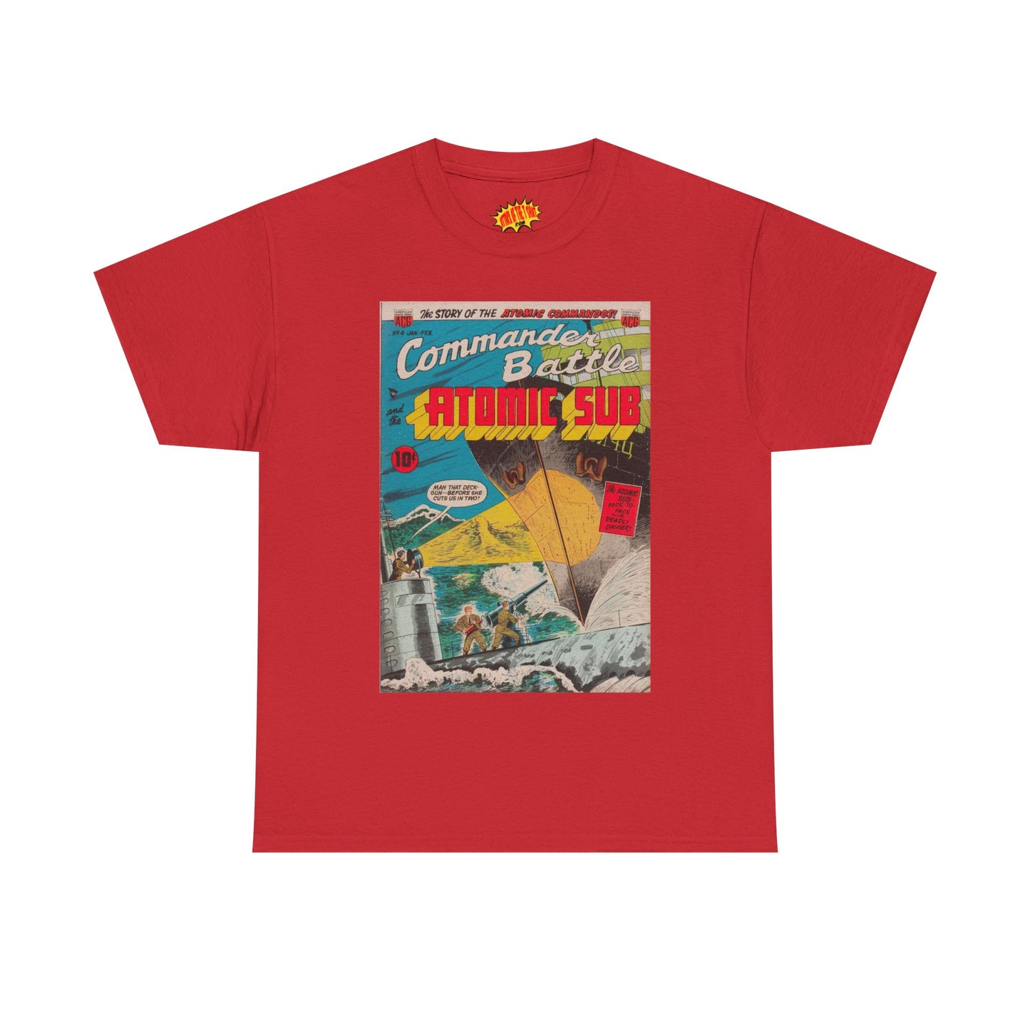 Commander Battle Atomic Sub No. 4 Comic Tee Shirt *Multiple Colors*