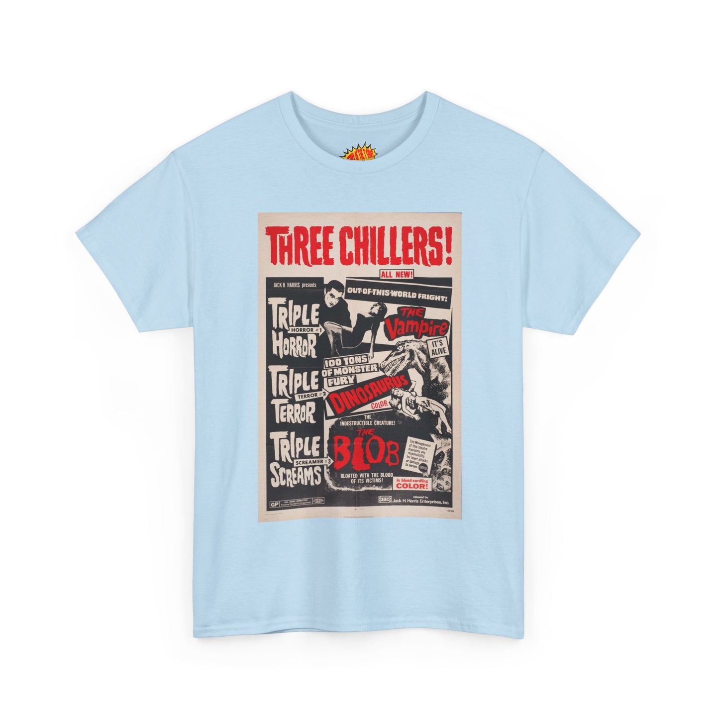 Three Chillers Movie Poster T-Shirt *Multiple Colors*