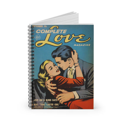 Complete Love September Comic Book Cover Notebook