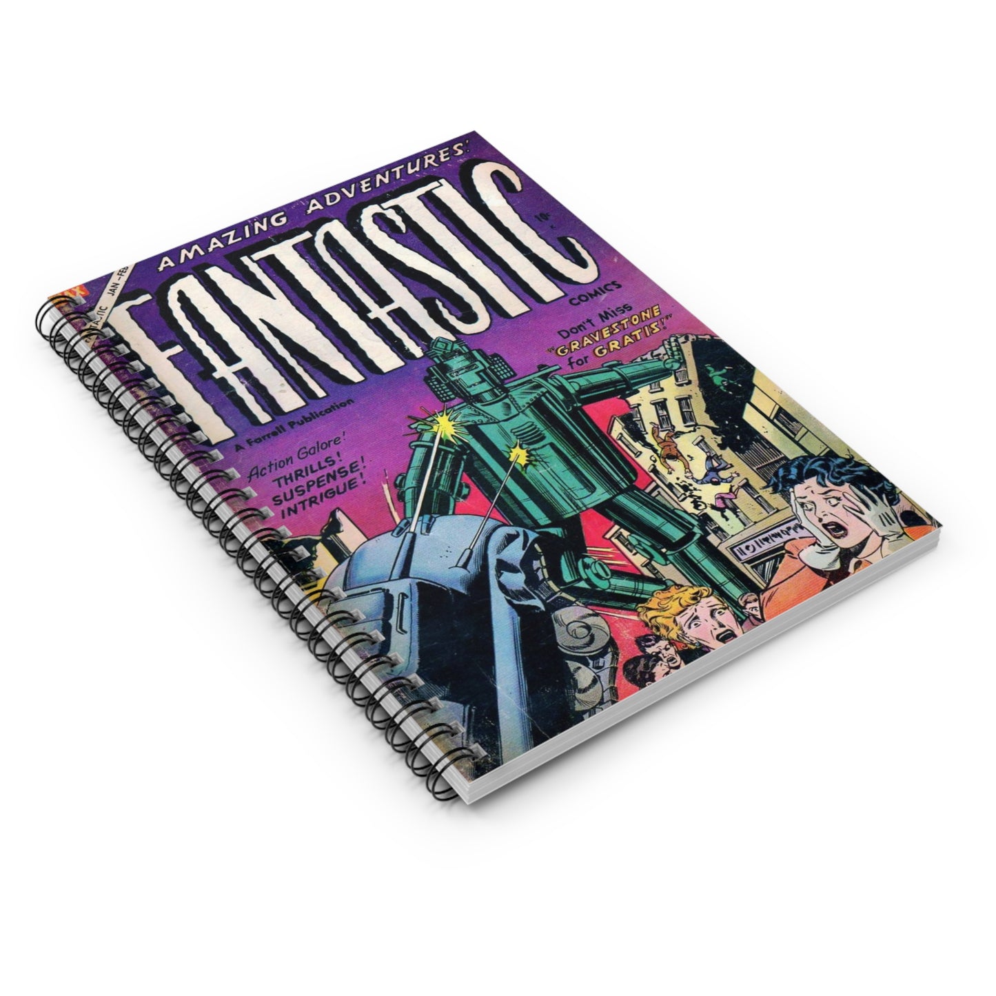 Fantastic January - February Comic Spiral Notebook