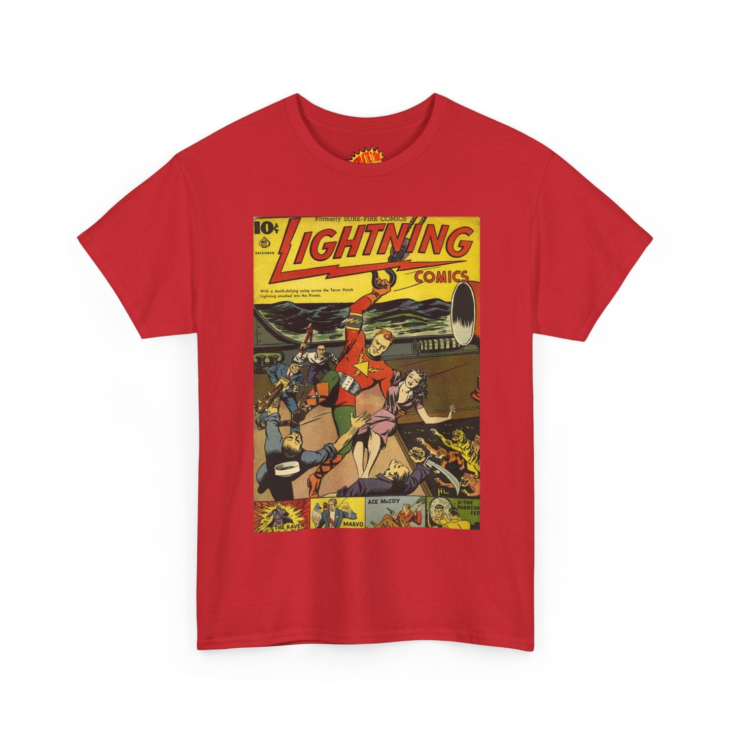 Lightning Comics December Comic Tee Shirt *Multiple Colors*
