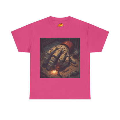 Anime Mech Factory Welder w/Giant Robot Hand T-Shirt