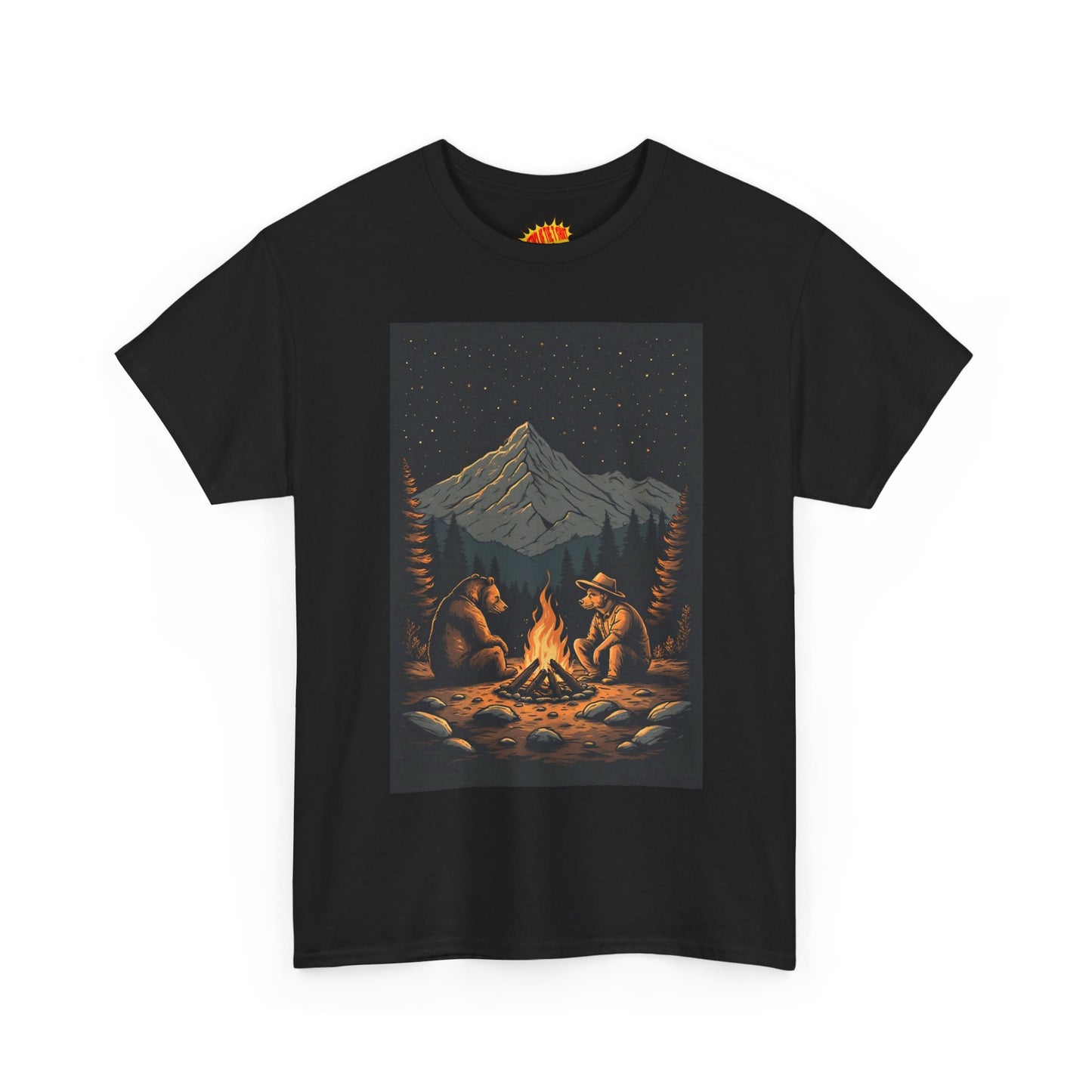 Mountain Bears Campfire Scene T-Shirt *Multiple Colors*