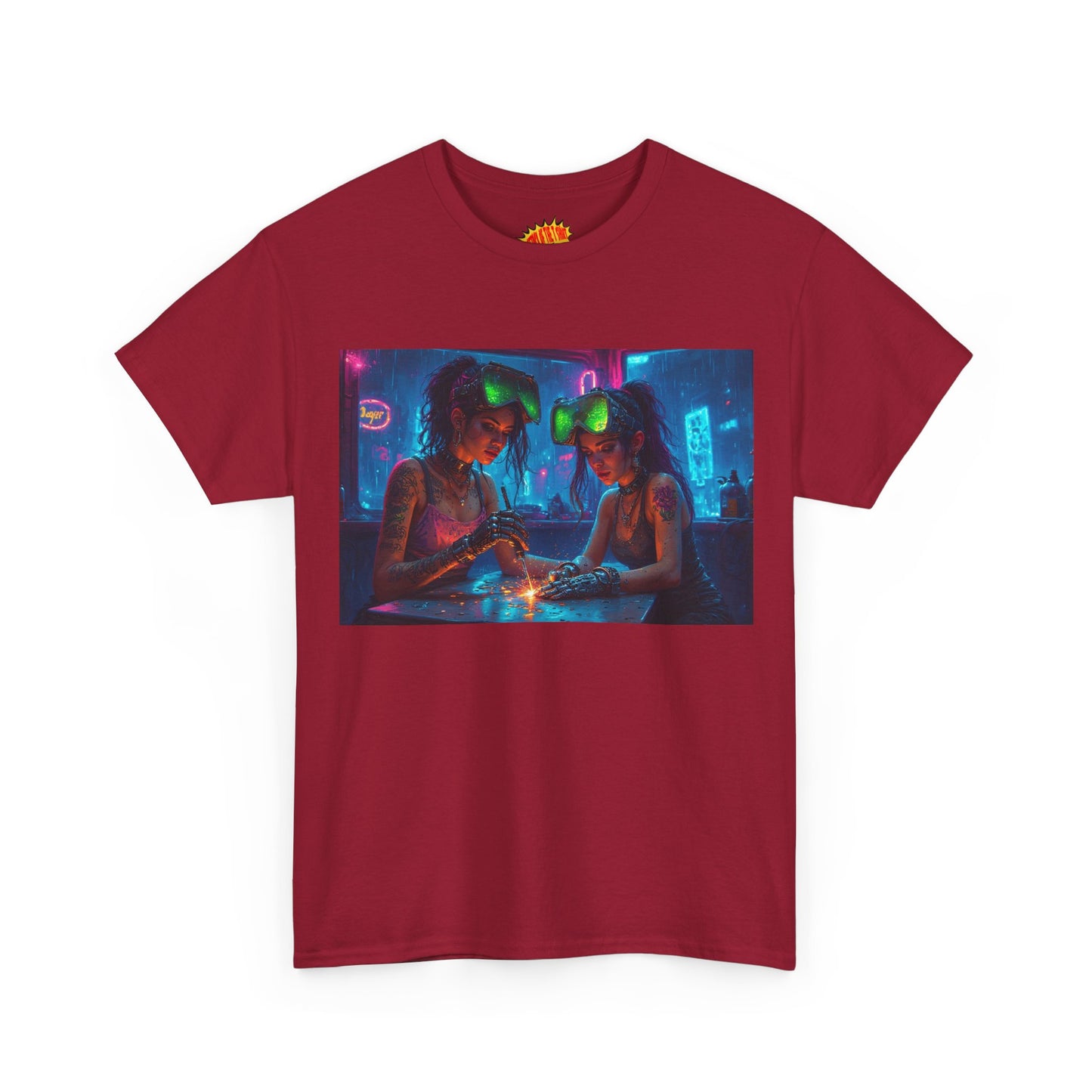 Cyberpunk Robot Fingers Manicure Scene T-Shirt *Multiple Colors*