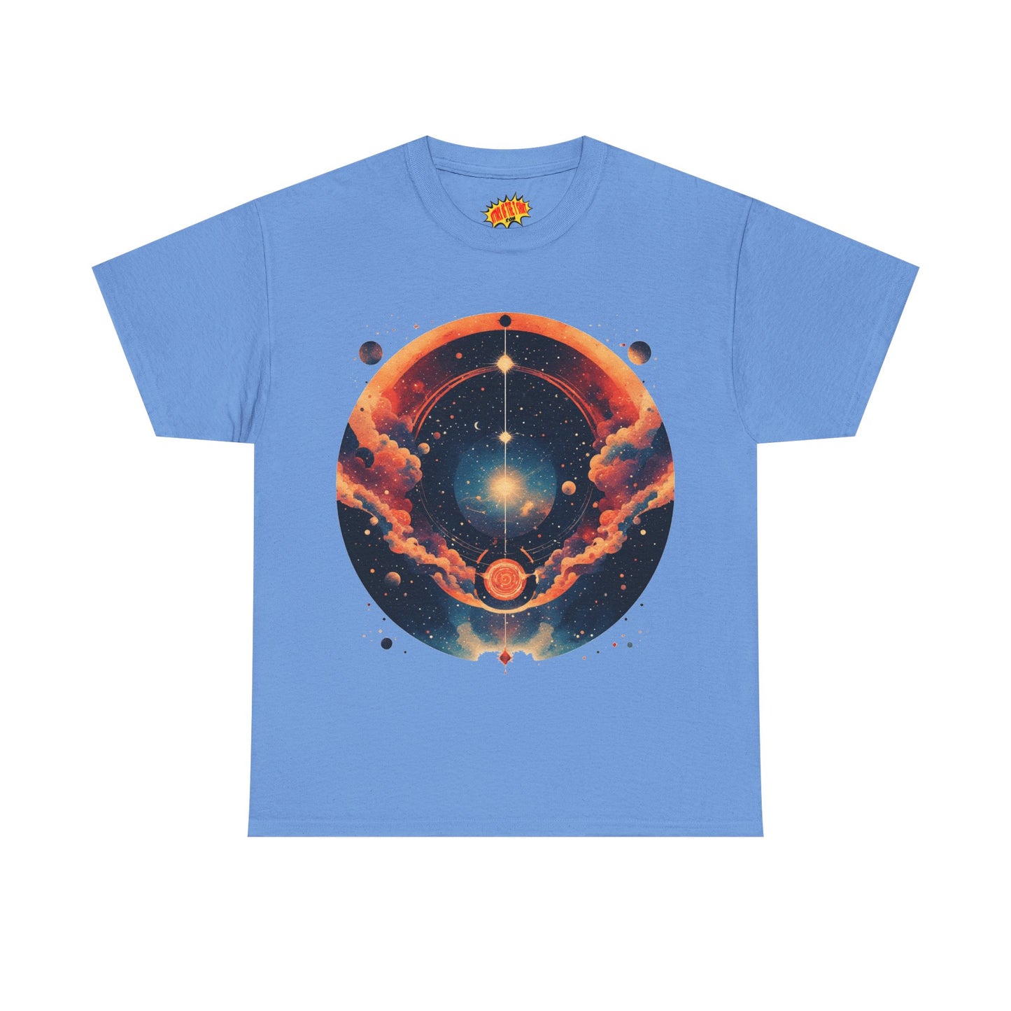 Round Galaxy Graphic Tee Shirt *Multiple Colors*