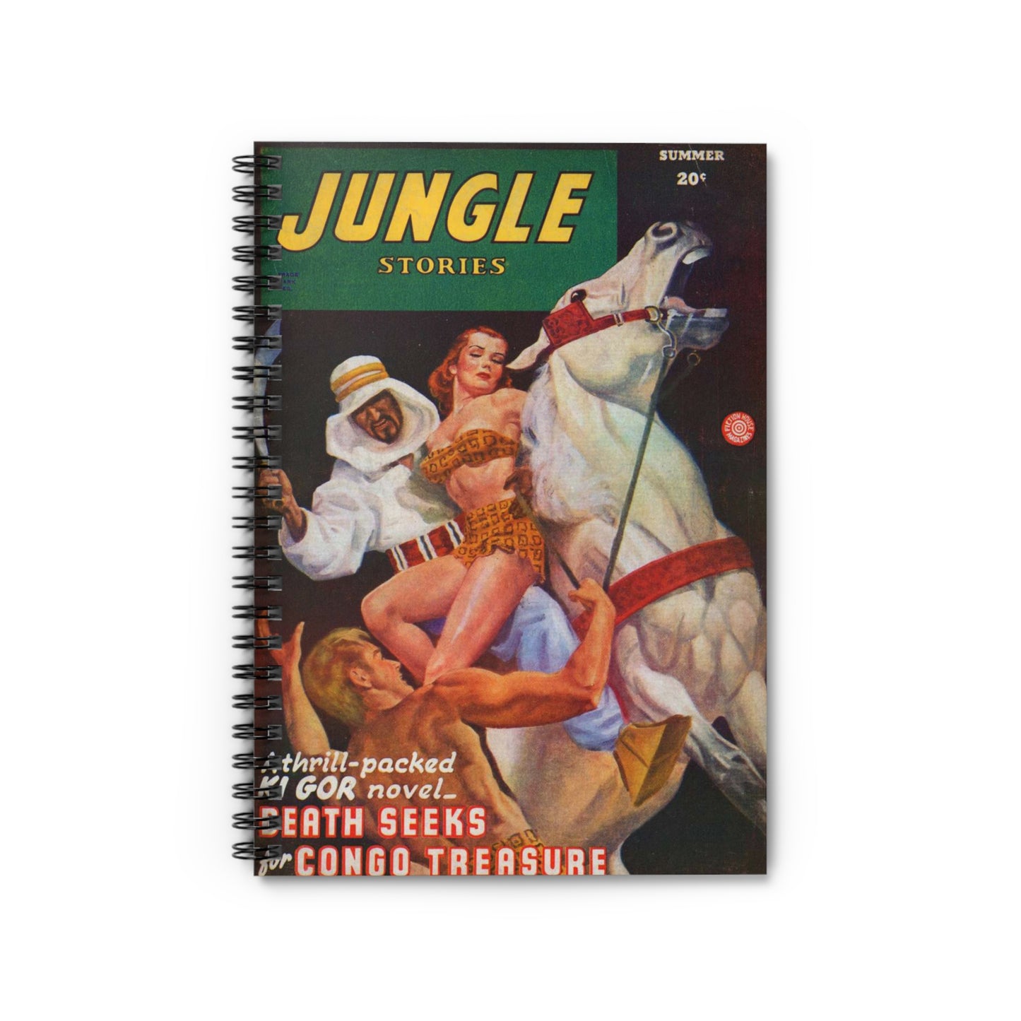 Jungle Stories Summer Comic Book Cover Notebook