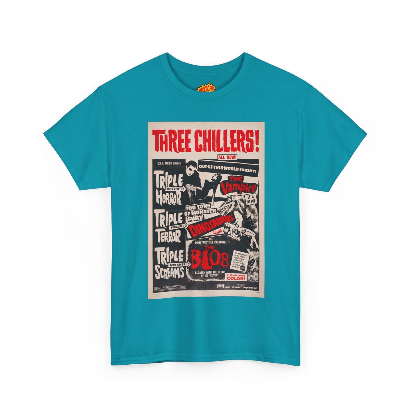 Three Chillers Movie Poster T-Shirt *Multiple Colors*