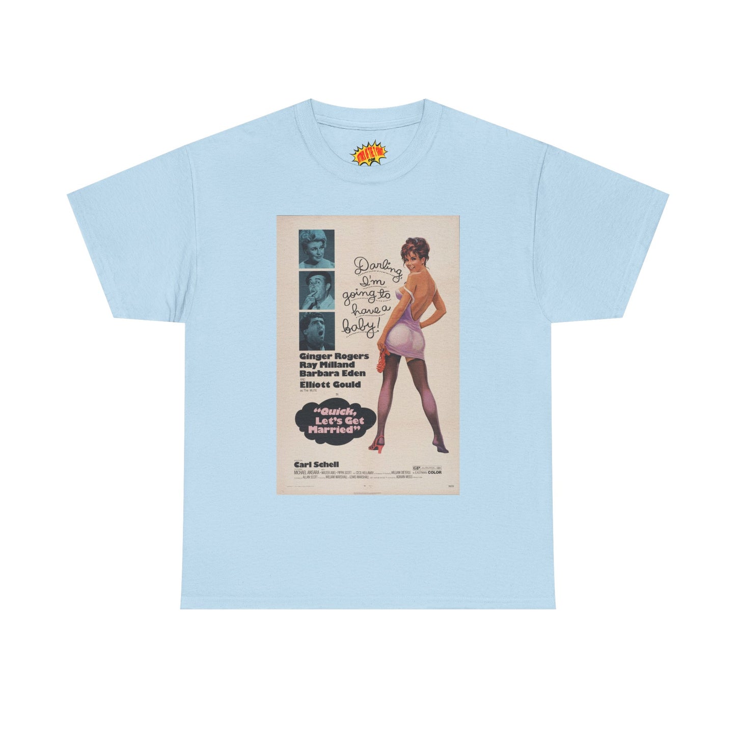 Quick, Let's Get Married Movie Poster T-Shirt *Multiple Colors*