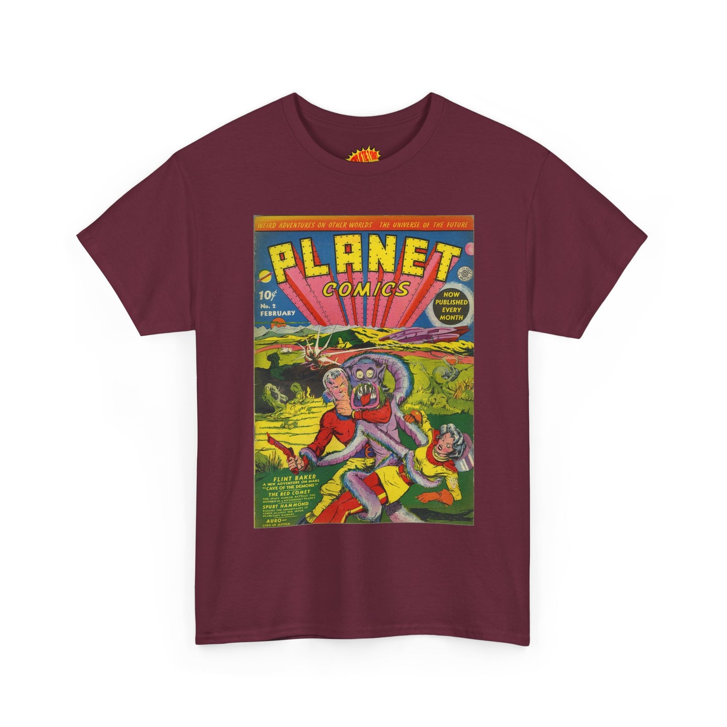 Planet Comics #2 - Heavy Cotton Tee *Dark Colors*